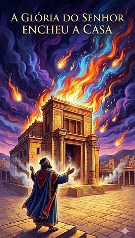 a glória do Senhor encheu a casa