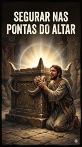 Segurar nas pontas do altar