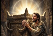 segurar nas pontas do altar