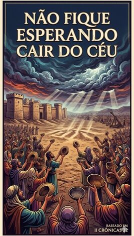 Não fique esperando cair do céu