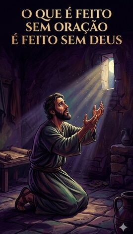 O que é feito sem oração é feito sem Deus