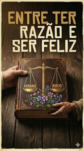 Entre ter razão e ser feliz