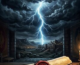 Uma terrível tempestade se aproxima.