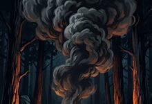 O fogo e a fumaça